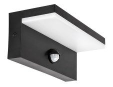 RABALUX 77115 Zaragoza venkovní nástěnné svítidlo se senzorem LED 9W/800lm 2700+4000+6500K IP54 černá