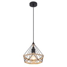 GLOBO 69029H2 ULLEU závesné svietidlo D250mm 1xE27 čierna, béžová