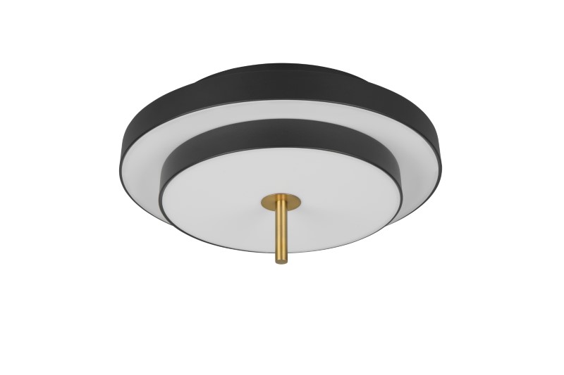 TRIO 640210180 KEATON stropní svítidlo D400mm SMD LED 34,5W/4000lm 2300+3000+4000K černá, zlatá, switchdimmer