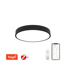 Immax 07202L NEO RONDATE Smart stropní svítidlo LED 600mm 50W, černé, Zigbee 3.0