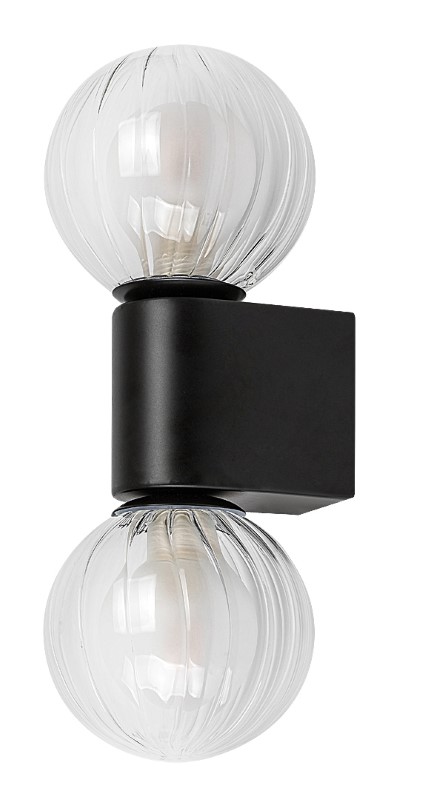 RABALUX 75022 Colzar nástenné svietidlo nad zrkadlo D100mm 2xG9 IP44 matná čierna