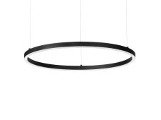 Ideal Lux 342047 ORACLE SLIM závesné svietidlo D700mm LED 37W 3800/1770lm 2700K čierna ON-OFF