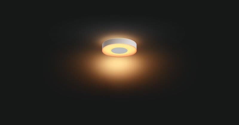 Philips HUE LED White and color Ambiance 41163/31/P9 Infuse M stropné svietidlo 33,5W 2350lm 2200-6500K+RGB 38,1cm biele stmievateľné BlueTooth
