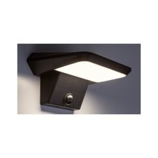 RABALUX 77005 Qesa solárne nástenné svietidlo LED 10W/460lm 4000K IP44 čierna, biela, súmrakový a pohybový senzor