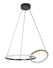 RABALUX 72296 Emilion závěsné svítidlo LED 36W/2150lm 4000K černá, zlatá, bílá