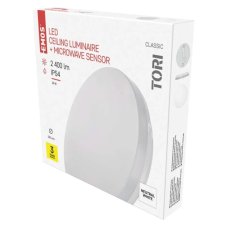 Stropné svietidlo so senzorom LED 2400lm 4000K biela IP54 EMOS TORI ZM4329