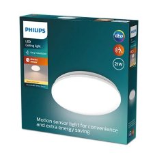 Philips 8720169296022 Acuna stropní svítidlo se senzorem D345mm LED 21W/2500lm 2700K bílá