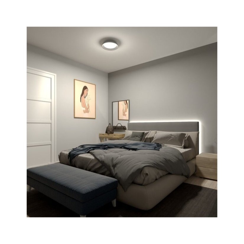 Philips UltraEfficient 8720169300996 Fleta stropní svítidlo D350mm LED 10W/1950lm 4000K průhledná, SceneSwitch