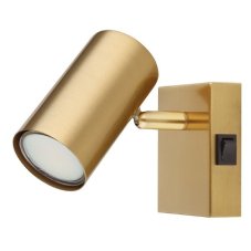 GLOBO 57911-1GO ROBBY nástěnné bodové svítidlo/spot s vypínačem 1xGU10 broušená zlatá