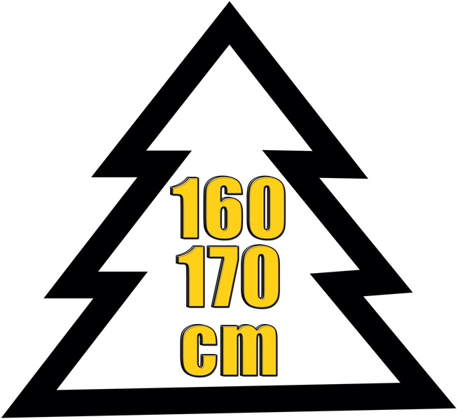 Výška stromečku 160-170 cm
