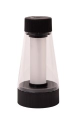 LUCIDE 45500/01/30 LORALI dotyková stolná lampička V160mm LED 1,2W/110lm 2600-3000K IP44 čierna, nabíjateľná batéria, 3StepDIM