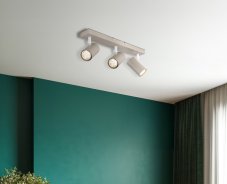 Stropní bodové svítidlo / spot 3x GU10 piesková IP20 GLOBO lighting ROBBY 57911-3SA