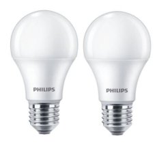 Philips 8719514471115 LED žárovka CorePro E27 10W/75W 1055lm 2700K A60 bílá 2-set