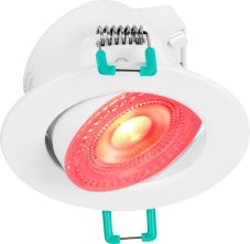 SYLVANIA 0090096 SylSmart zápustné svítidlo D87mm LED 4,8W 360lm 2700-6500K+RGB IP44 bílá