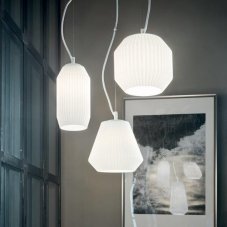 Závesné svietidlo Ideal lux 198095 ORIGAMI SP3 3xE27 60W biela