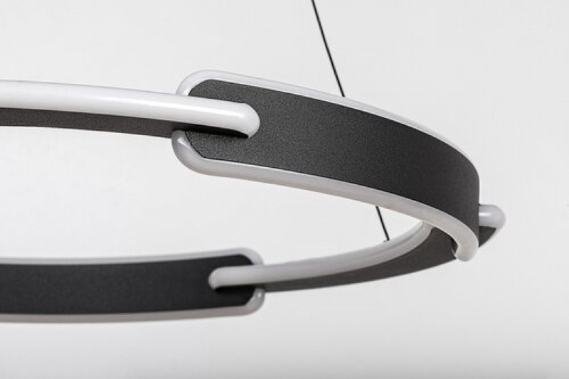 RABALUX 72229 Sindri závesné svietidlo D600mm LED 45W/3200lm 3000+4000K čierna, biela, DIP switch