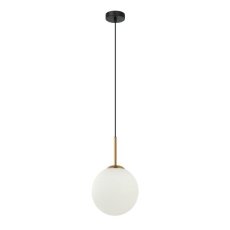 ITALUX PND-5578-1S-BRO-BK Deore závesné svietidlo 1xE27 D200mm starožitná bronzová, biela