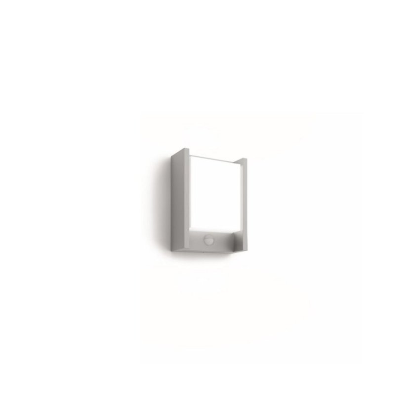 Philips 8720169263833 UltraEfficient Arbour Ultra Efficient venkovní nástěnné svítidlo se senzorem PIR LED 3,8W/800lm 2700K IP44 antracit