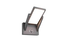 TRIO 253769142 MALAWI solární nástěnné svítidlo se senzorem SMD LED 5W/700lm 2300-4000K IP65 antracit, nabíjecí baterie, hybrid