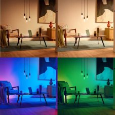 Philips Wiz Colors 8720169072190 LED žiarovka E27 G95 6,3W/470lm 2200-6500K+RGB číra