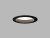 LED2 2235253 KAPA zápustné svítidlo LED D145mm 12W/1350lm 3000-3500-4000K IP54 černá