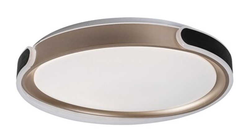 RABALUX 71292 Jindri stropní svítidlo D500mm LED 48W/3000lm 3000-6500K černá, zlatá, bílá, stmívatelné, dálkový ovladač