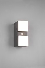 TRIO 270669242 AVON exteriérové nástenné svietidlo so senzorom SMD LED V280mm 2x7W/800lm 3000K IP54 antracit, biela