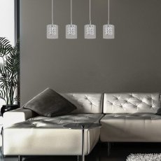 RABALUX 3116 Duchess závěsné svítidlo 4xG9 chromová, průhledná