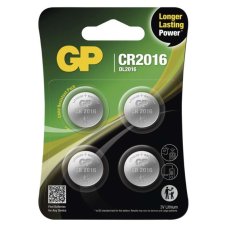 GP B32164 Lítiová gombíková batéria GP CR2016, 4 ks SET-4ks