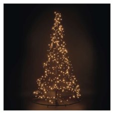 EMOS DCTW32 vánoční dekorace stromeček 480 LED V180cm 7W vintage, IP44, barva drátu - černá, adaptér