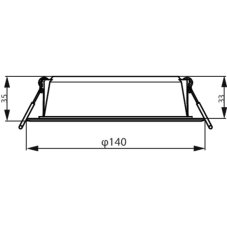 Philips 59464 MESON 125 zápustné svietidlo LED D140mm 12,5W 1200/900lm 3000K biela 8720169173767