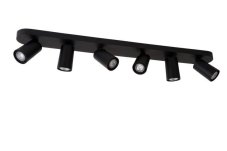 Lucide 23954/31/30 XYRUS stropní bodové stmívatelné svítidlo / spot 6xGU10 / 5W W14 L84 H12.5cm černá