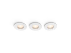 Zapustené svietidlo 3x GU10 2200–6500K biela IP44 Philips HUE White Ambiance Adore 8721103073020 balenie 3 ks