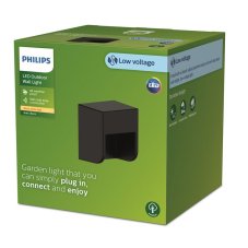 Philips 8720169269255 GardenLink Low Volt 24V Grits nízkonapěťové venkovní nástěnné svítidlo LED 1,5W/180lm 2700K IP44 černá, bez napájení