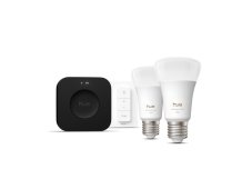8720169374683 Philips Hue White and color Ambiance LED žárovka E27 8,1W/1100lm 1000-20000K+RGB černá 2-set + Bridge Pro + switch