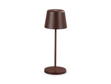 Ideal lux 346915 CUTE venkovní dotyková stolní lampička V208mm LED 3W 220/110lm 2200-2700K IP65 hnědá, nabíjecí stanice