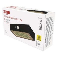 EMOS ZG162S LED solárne svietidlo BRIXO so senzorom pohybu, neutrálna biela