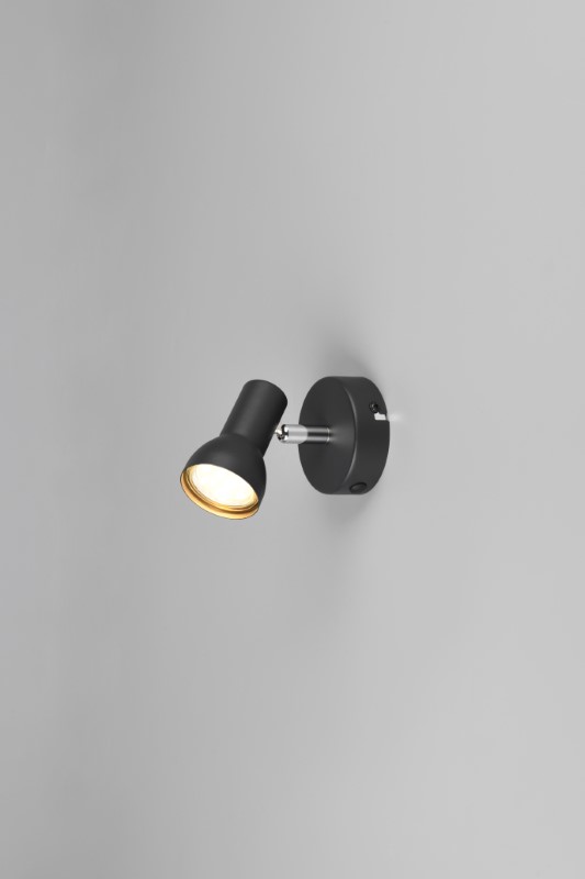 TRIO Reality R81791032 CANTAR nástenné bodové svietidlo/spot 1xGU10 čierna matná