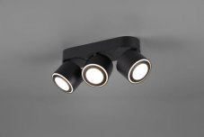 TRIO 652910332 TAURUS stropné/zápustné bodové svietidlo LED 3x3,5W/340lm, 3x1,5W/110lm 3000K matná čierna