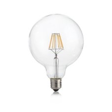 Ideal Lux 188959 LED žárovka E27 Filament G125 8W/810lm 3000K průhledná, globe, stmívatelná
