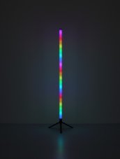 GLOBO 28062 ROCKY dekorační osvětlení - stojací lampa V1130mm LED 7 RGB černá, dúhový efekt, USB Cable incl., dálkový ovladač