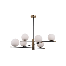 ITALUX PND-43660-6 Stelia závěsné svítidlo 6xE14 D860mm černá, starožitná bronzová, bílá