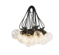 GLOBO 34090N ALMAGA světelný řetěz LED 7500mm 10x0,27W/10x22lm 2700K IP44 černá