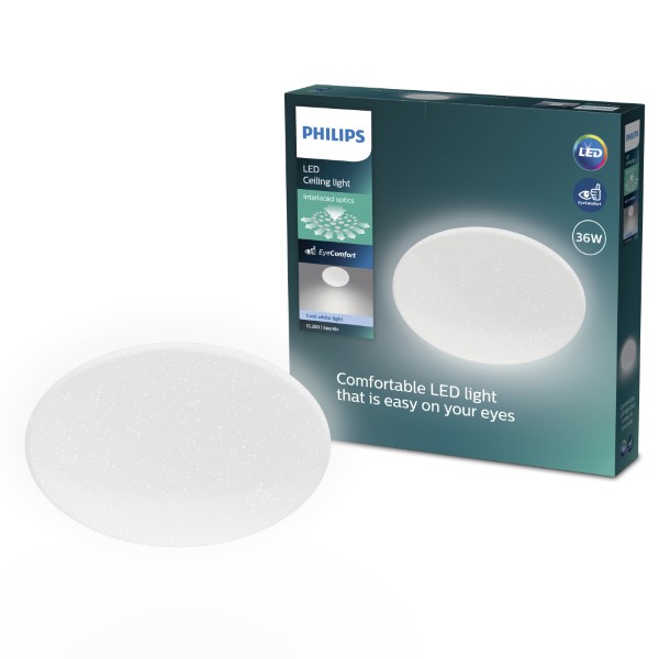 Stropní svítidlo LED 4000K biela IP20 PHILIPS Moire 8721103069115