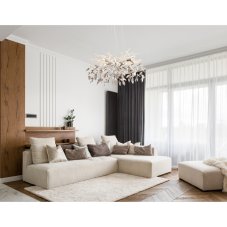 GLOBO 64133-8 DANNA závesné svietidlo/luster D610mm 8xG9 chrómová, dymová, priehľadná