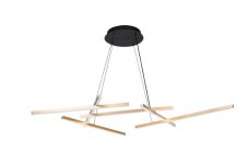 RABALUX 72369 Severine závěsné svítidlo LED 40W/2400lm 3000-6500K černá, zlatá, bílá, stmívatelné, dálkový ovladač