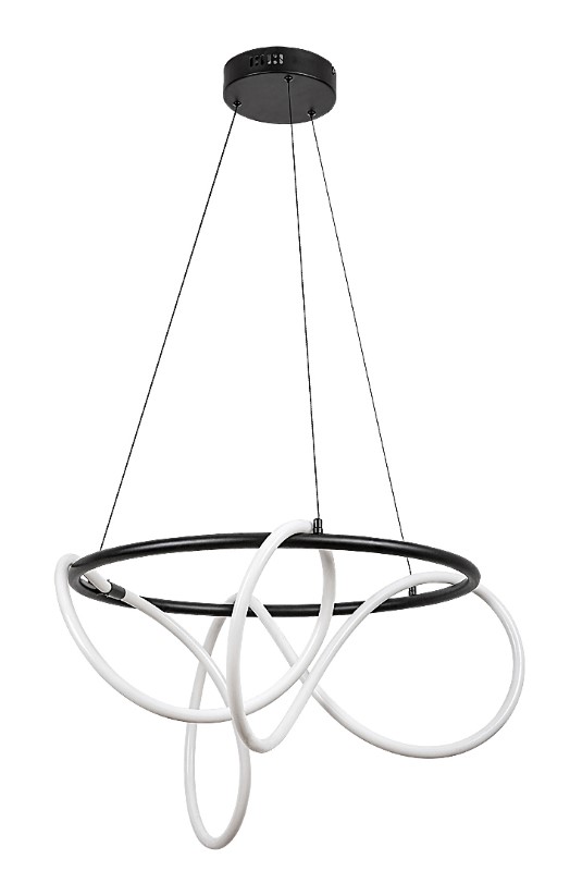 RABALUX 72191 Montema závěsné svítidlo D600mm LED 54W/4480lm 4000K černá, bílá