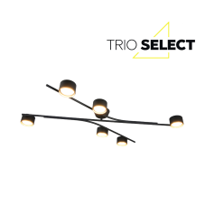 Stropné svietidlo 6x GX53 čierne zlaté TRIO SELECT CODA 669000680