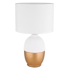 GLOBO 21627W VALENTINO stolní lampička V430mm 1xE14 zlatá, bílá