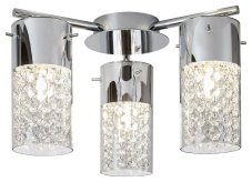 RABALUX 2195 Niagara stropné svietidlo 3xE14 IP44 chrómová, priehľadná